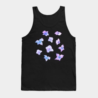 Little Hydrangea Watercolor Flowers Tank Top